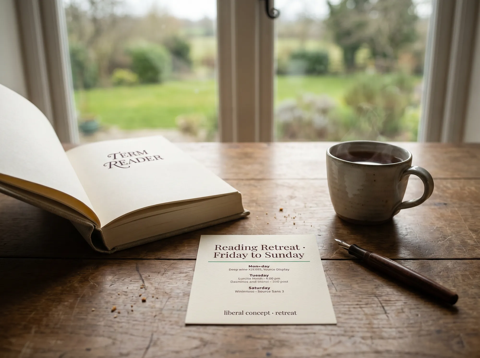 Liberal Concept Reading Retreat (Cultural Learning Travel) — A long-weekend reading retreat at a single property — three days, two faculty leads, one primary text. Designed as an introduction to the travel program for new members.