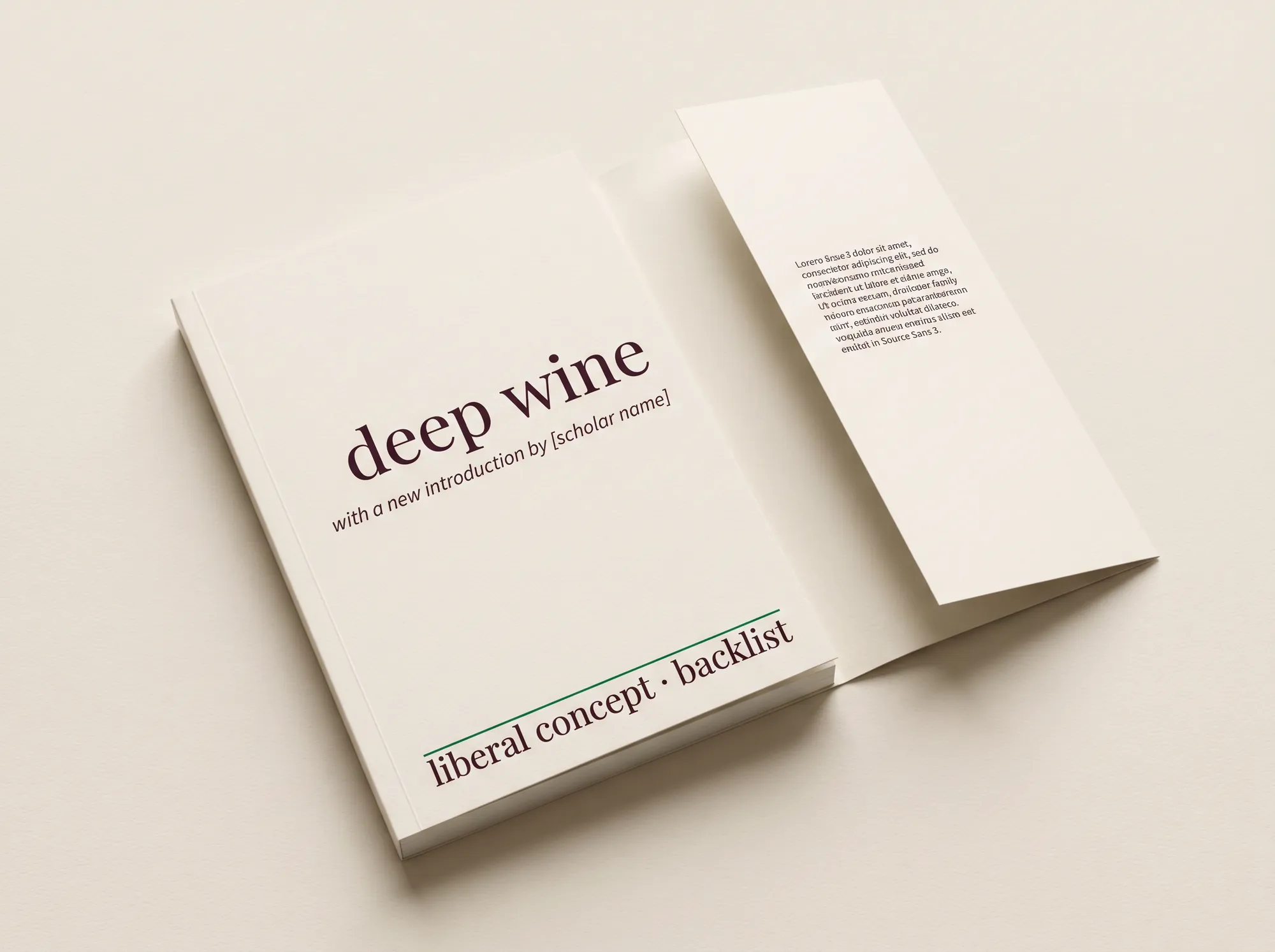 Liberal Concept Backlist (Independent Publishing Imprint) — A reissued out-of-print humanities title with new apparatus — introduction, footnotes, study guide — by a working academic. Trade paperback.