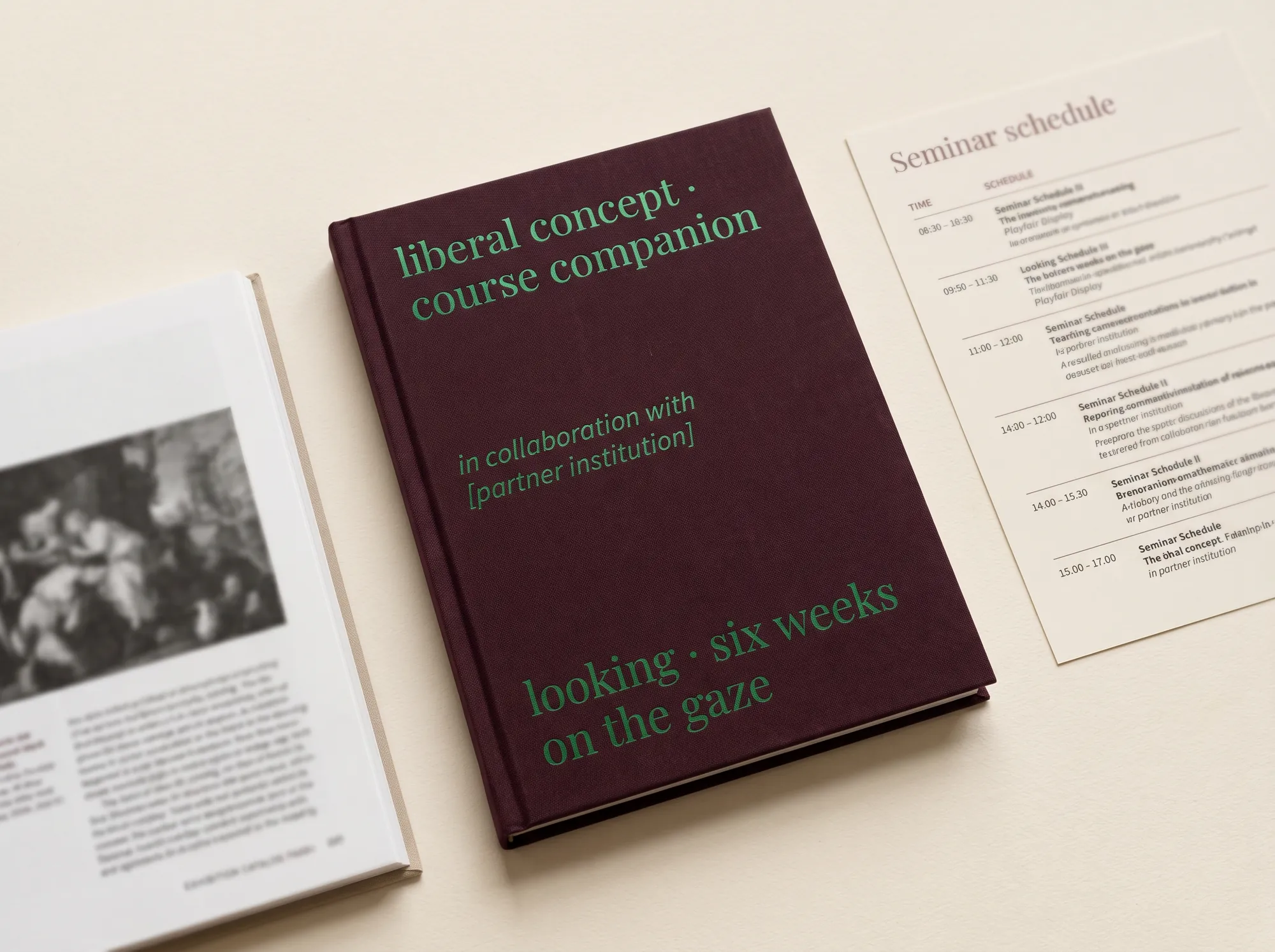 Liberal Concept Course Companion (Museum & Cultural Institution Collaborations) — A six-week course companion produced with a partner institution's curatorial staff — reader, audio, live programming. Sold individually or included in membership.