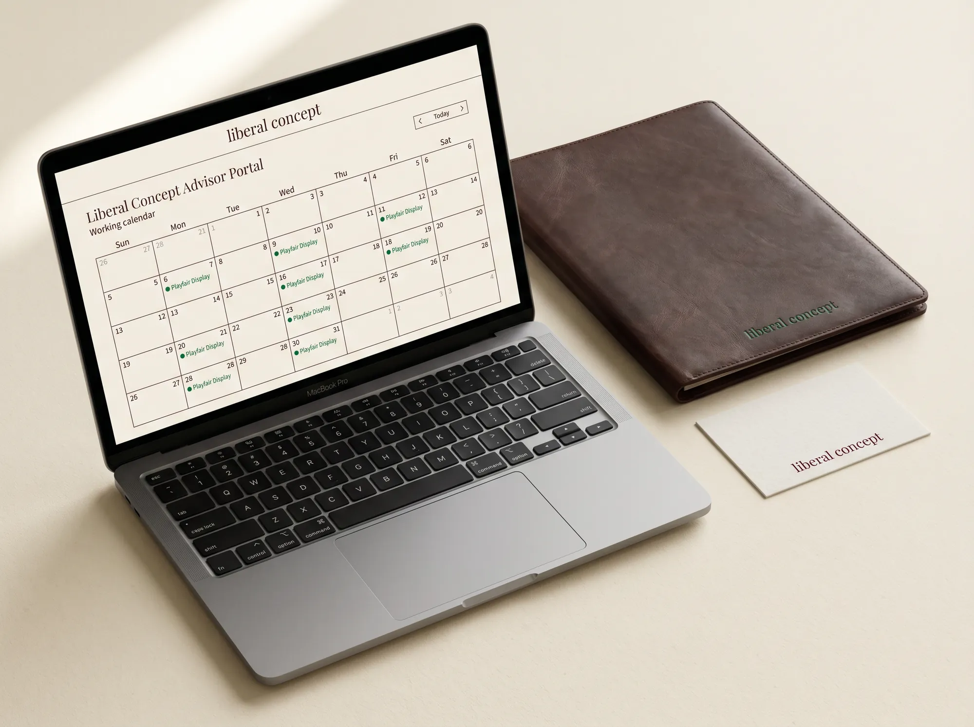 Liberal Concept Advisor Portal (Philanthropic & Endowment Advisory) — A foundation-side advisor portal — working advisory calendar, named-advisor-of-record, working legacy-letter log, and the long-arc working archive of every working engagement under the working foundation.